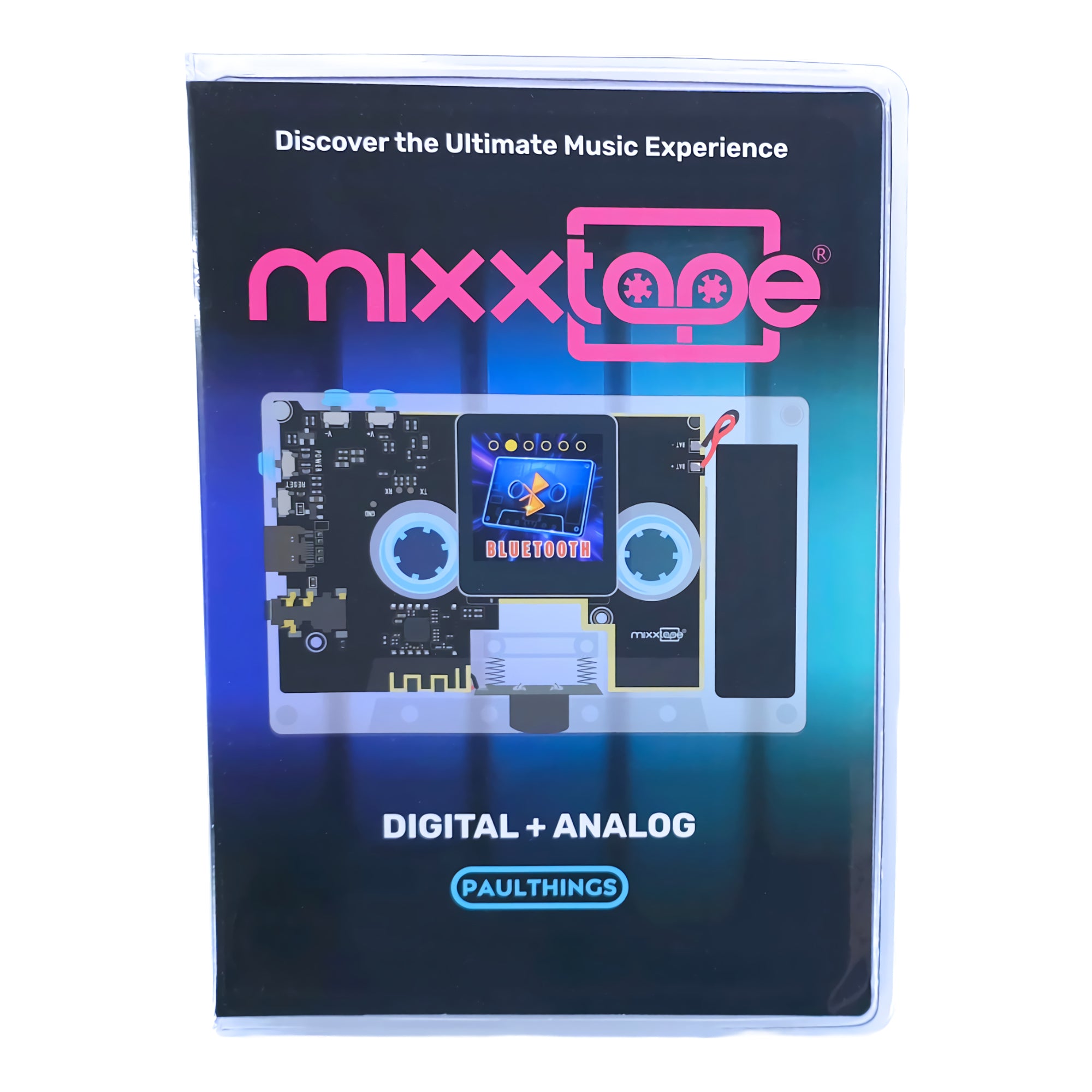 Front view of the Mixxtape packaging